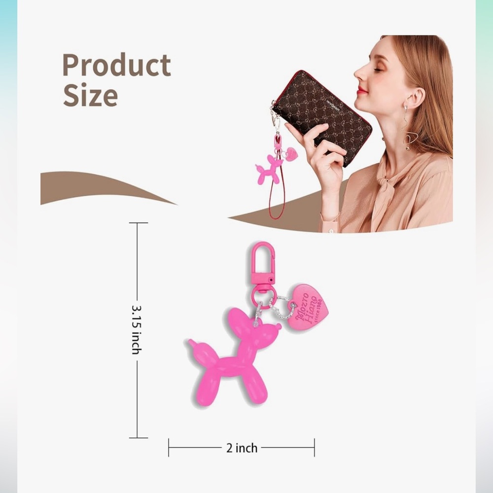 Adorable Balloon Dog Keychain π©π swipe for other colors available!! π«Άπ½ - Picture 2 of 13